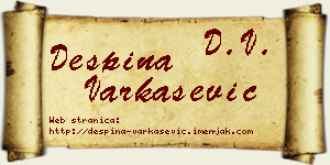 Despina Varkašević vizit kartica